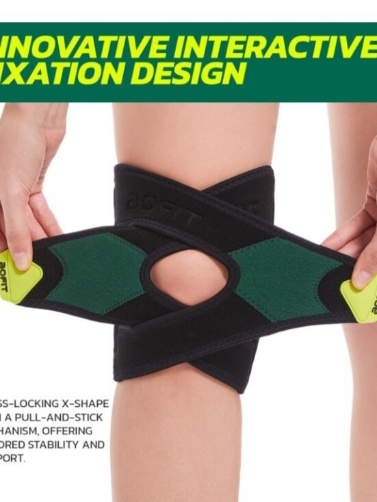 AOFIT Other - AOFIT Adjustable Knee Brace Support w/ Side Springs Black Green 3XL NEW